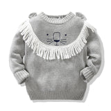 Kid Baby Girl Cartoon Lion Pullover Sweater