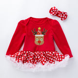 Baby Girl Christmas Long-sleeved Dress 0-2 Years