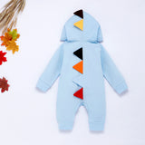 Cute Baby Dinosaur Romper Multicolor Zipper Jumpsuit Unisex Clothing Sets