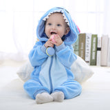 Baby Flannel Cute Animal Crawl Rompers Pajamas