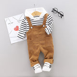 Cute Boy Girl Set Overalls 2 Pcs Casual Suits