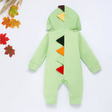 Cute Baby Dinosaur Romper Multicolor Zipper Jumpsuit Unisex Clothing Sets