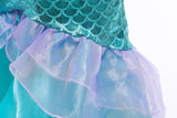 Kid Baby Girl Snow White Mermaid Princess Dress