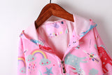 Kid Baby Girl Trench Korean AutumnPrint Cartoon Unicorn Coat