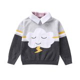 Kid Baby Pullover Ins Clouds Detachable Sweater
