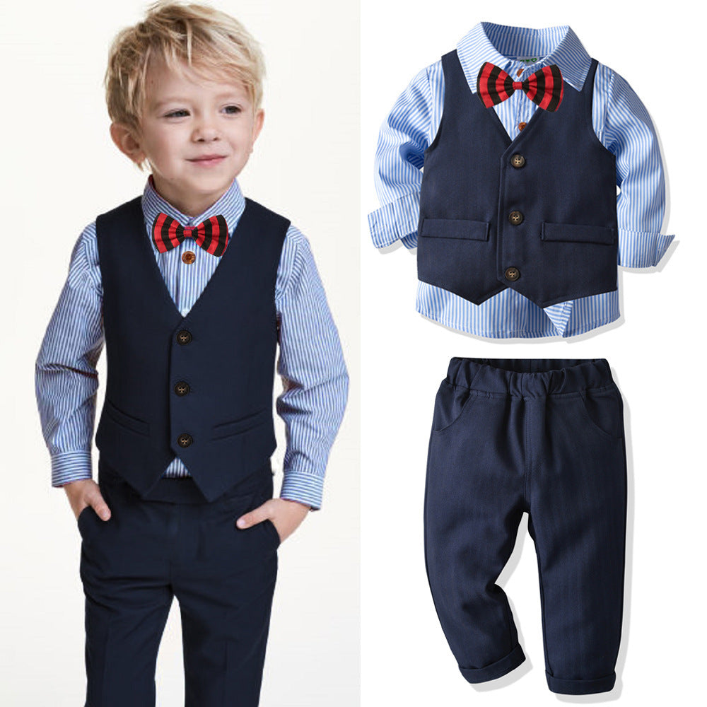 British Gentleman Baby Boy Set 4 Pcs Formal Suits