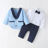 Baby Boys Gentlemen Long Sleeve Suit 2 Pcs Sets