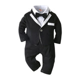 Baby Boy Gentleman Onesie Spring Climbing Suit 3 Pcs Sets