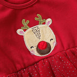 Girl Christmas Dress Gauze Cute Fashion Sister Dresses