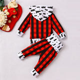 Baby Christmas Spring Long-sleeved Outfits 2 Pcs with Cap
