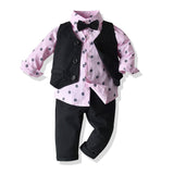 Baby Boy Cartoon Print Long-sleeved Set 2 Pcs suits