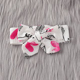 Baby Girl Valentine's Day Cotton Monogram Print 3 Pcs Sets