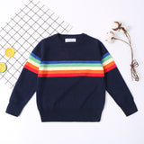 Kid Baby Boys Girls Rainbow Spring Autumn Sweater