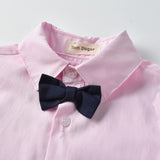 Pink Long-sleeved Baby Boy 3 Pcs Set suits