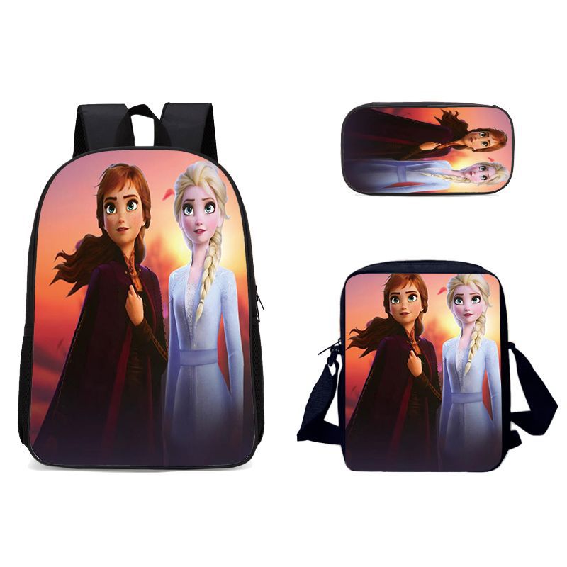 Frozen Series Kid Schoolbags Three-piece Suit Backpack Bags
