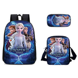 Frozen Series Kid Schoolbags Three-piece Suit Backpack Bags