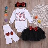 Baby Girl Valentine's Day Onesie Mesh 2 Pcs Sets