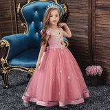 Kid Girl Hosts Show Princess Long Dress