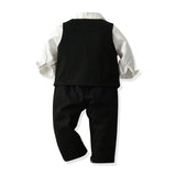 Long Sleeve Suit Baby Boy Formal 2 Pcs Set