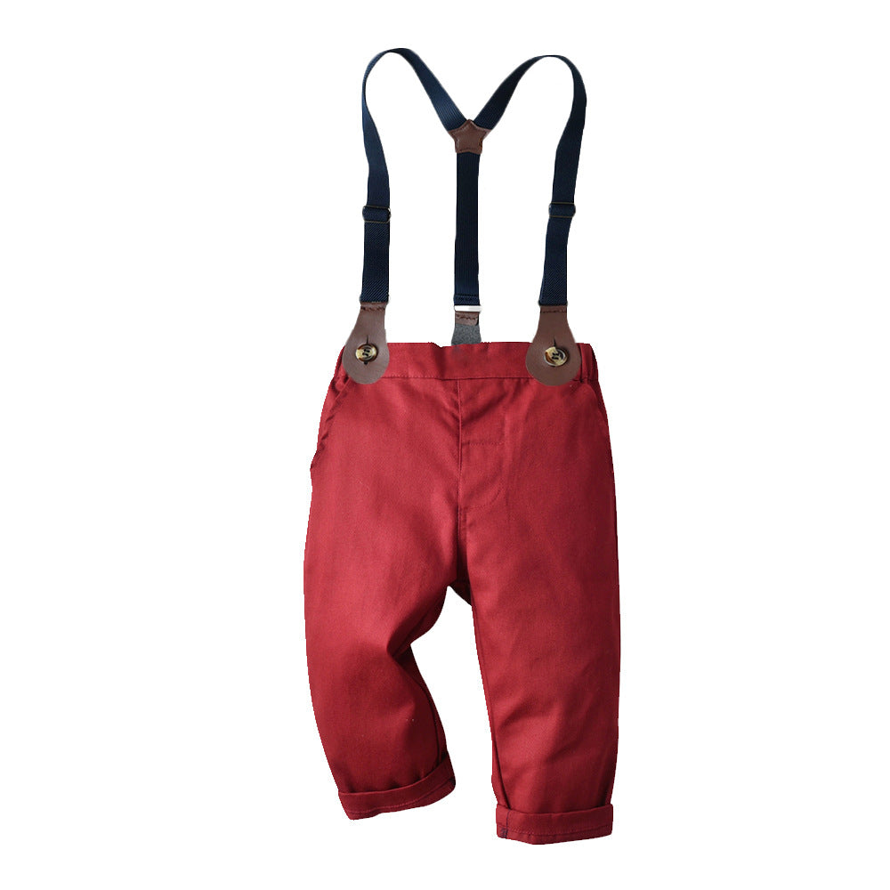Striped Long-sleeved Suit Baby Boy 2 Pcs Set