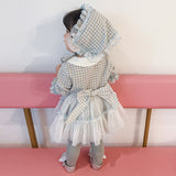 Kids Dress Lolita Little Flower Doll Collar Sweet Mesh Dress