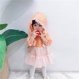 Kids Dress Lolita Little Flower Doll Collar Sweet Mesh Dress