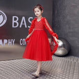 Kid Girl Princess Shawl Temperament Dress