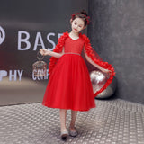 Kid Girl Princess Shawl Temperament Dress