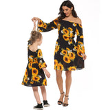 Family Matching Parent-child Sunflower Dress