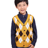 Kid Boys Knit Sweater Knitted Spring  Autumn Vest