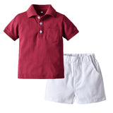 Kid Baby Boy Suit Shorts Spring Summer Casual 2 Pcs Sets