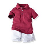 Kid Baby Boy Suit Shorts Spring Summer Casual 2 Pcs Sets