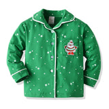 Christmas Green Pajamas Set Baby Boy Casual 2 Pcs Suits