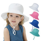 Spring Summer Kid Baby Baseball Cap Solid Color Cotton Casual Adjustable Sun Hat