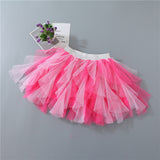 Kid Baby Girls Summer Princess Net Gauze Pompous Rainbow Tutu Skirts