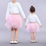 Kid Baby Girls Summer Princess Net Gauze Pompous Rainbow Tutu Skirts