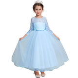 Kid Girl Princess Bowknot Pompous Flower Wedding Evening Dresses