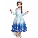 Kid Girl Frozen Elsa Strapless Summer Phoenix Princess Dress