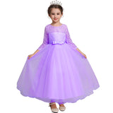 Kid Girl Princess Bowknot Pompous Flower Wedding Evening Dresses