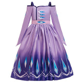 Kid Baby Girl Frozen Off Shoulder Bow Gauze Dresses