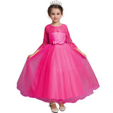 Kid Girl Princess Bowknot Pompous Flower Wedding Evening Dresses