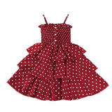 Kid Baby Girl Fashionable Wave Point Condole Casual Dresses