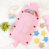 Baby Sleeping Cute Solid Color Newborn Envelope Pajamas