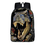 Kid Bags Creative Large Capacity Dinosaur Printed Polyester Backpack