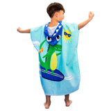 Kid Baby Bath Towel Beach Cotton Cartoon Dinosaur Microfiber Pajamas