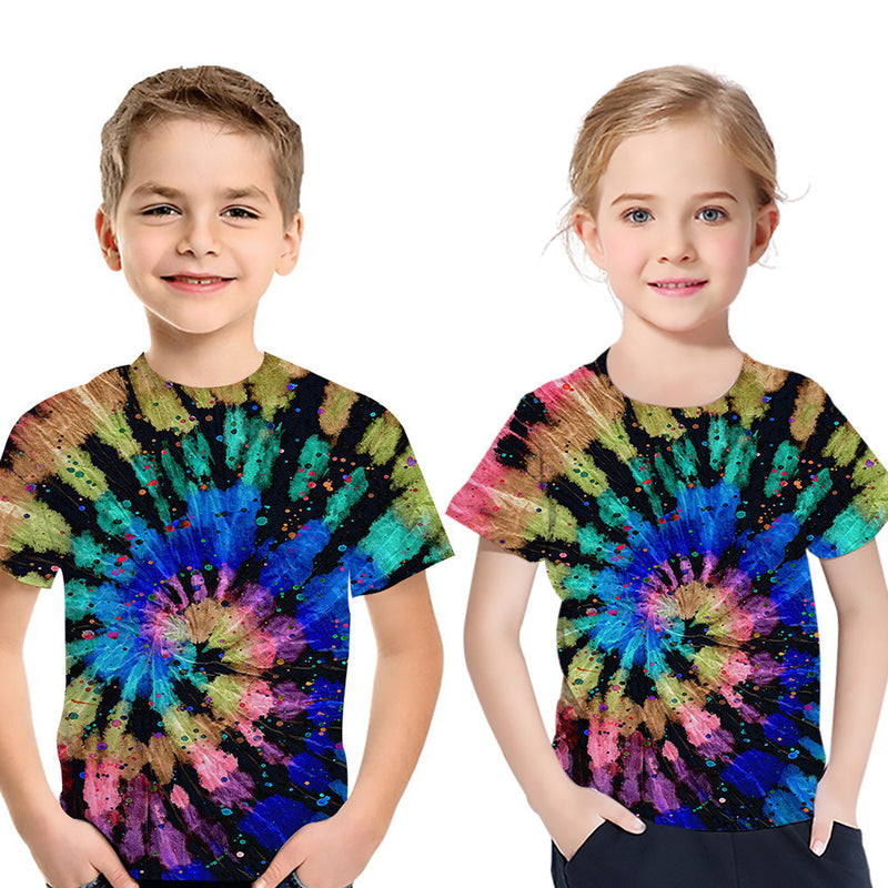 Kid Baby Boy Girl Tie-dye 3D Pullover Sweatshirt