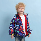 Kids Boy Autumn Winter Dinosaur Jacket Windbreaker Coat