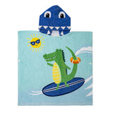 Kid Baby Bath Towel Beach Cotton Cartoon Dinosaur Microfiber Pajamas