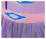Kid Baby Girl Summer Frozen Short Sleeve Off-shoulder Dresses
