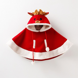 Kids Plush Cape Autumn Winter Extra Shawl Christmas Coats